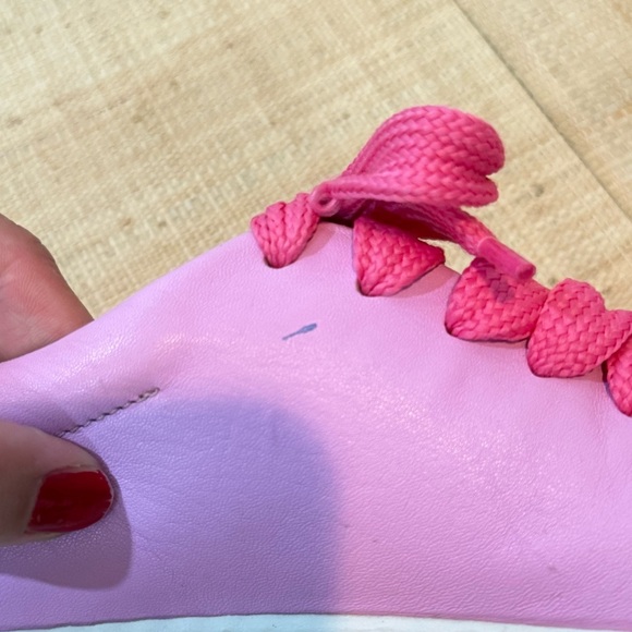 Acne Studios Platform Lace Up Sneakers Pink Women’s Size 8 (38) - Picture 8 of 10